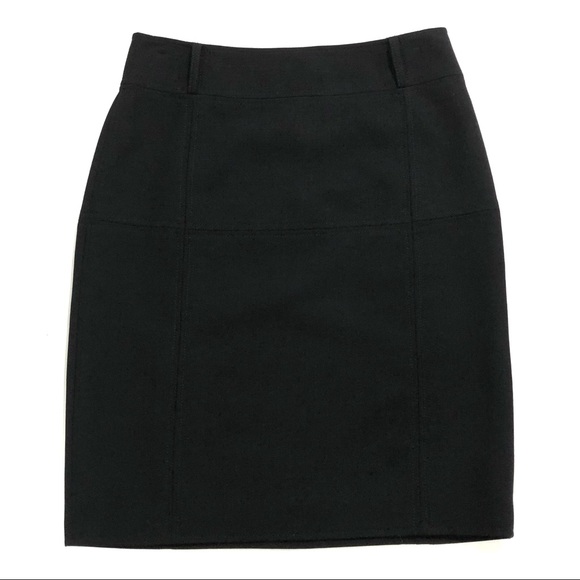 Tory Burch Black Wool Pencil Skirt - Picture 3 of 6